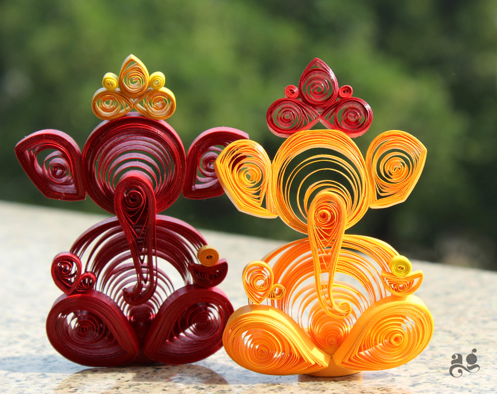 Handcrafted Lord Ganesh Statue | Maroon