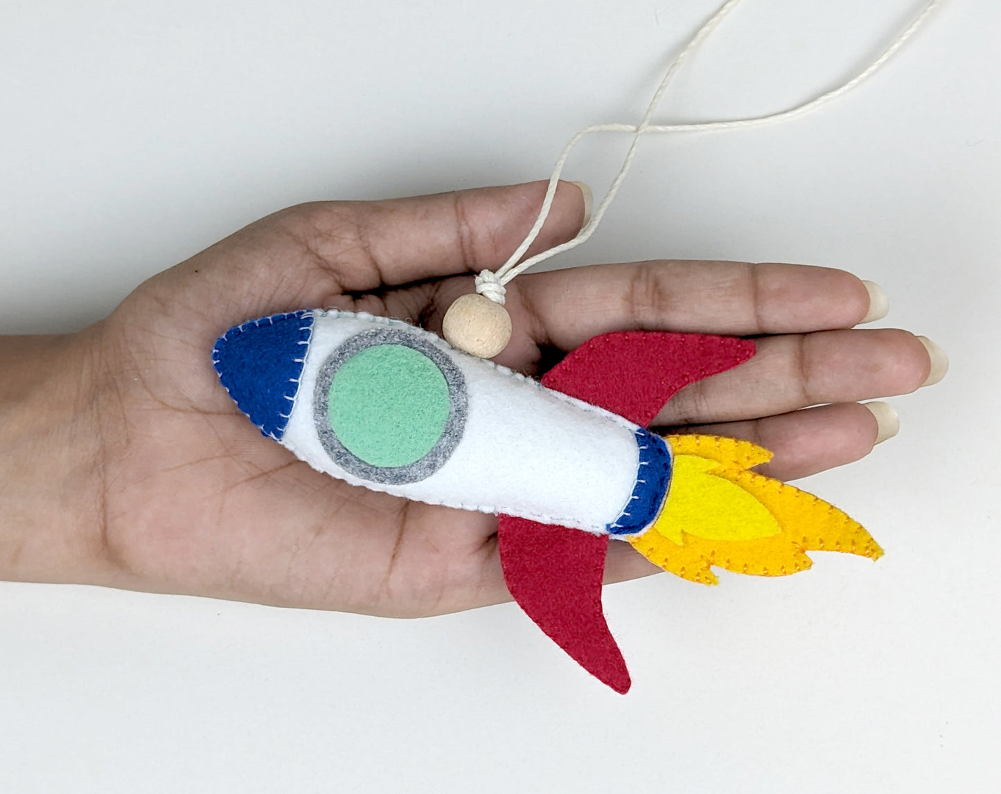 Rocket Hanging Toy Ornament