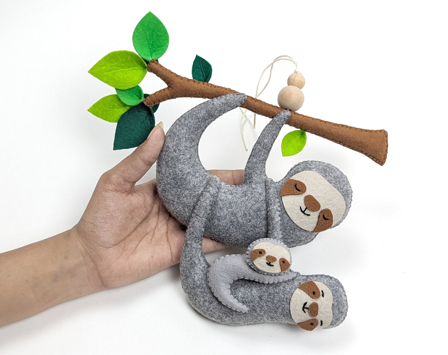Sloth Family Hanging Toy Ornament