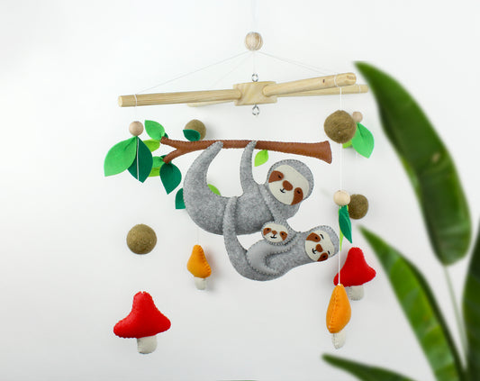 Sloth Family Mobile