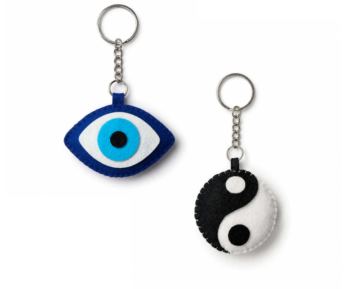 Evil Eye  - Yin Yang Keychain | Set of 2