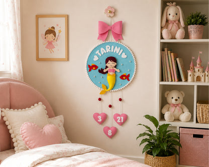 Mermaid Name Plate | 10 in