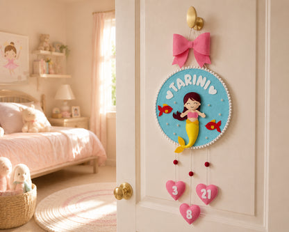 Mermaid Name Plate | 10 in
