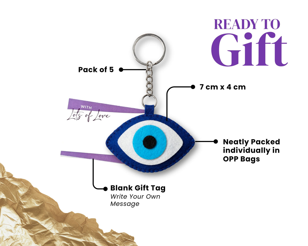 Evil Eye Keychain | Set of 5
