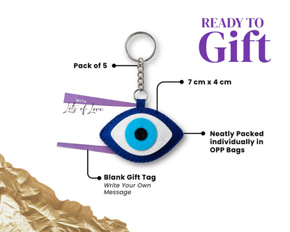 Evil Eye Keychain | Set of 5