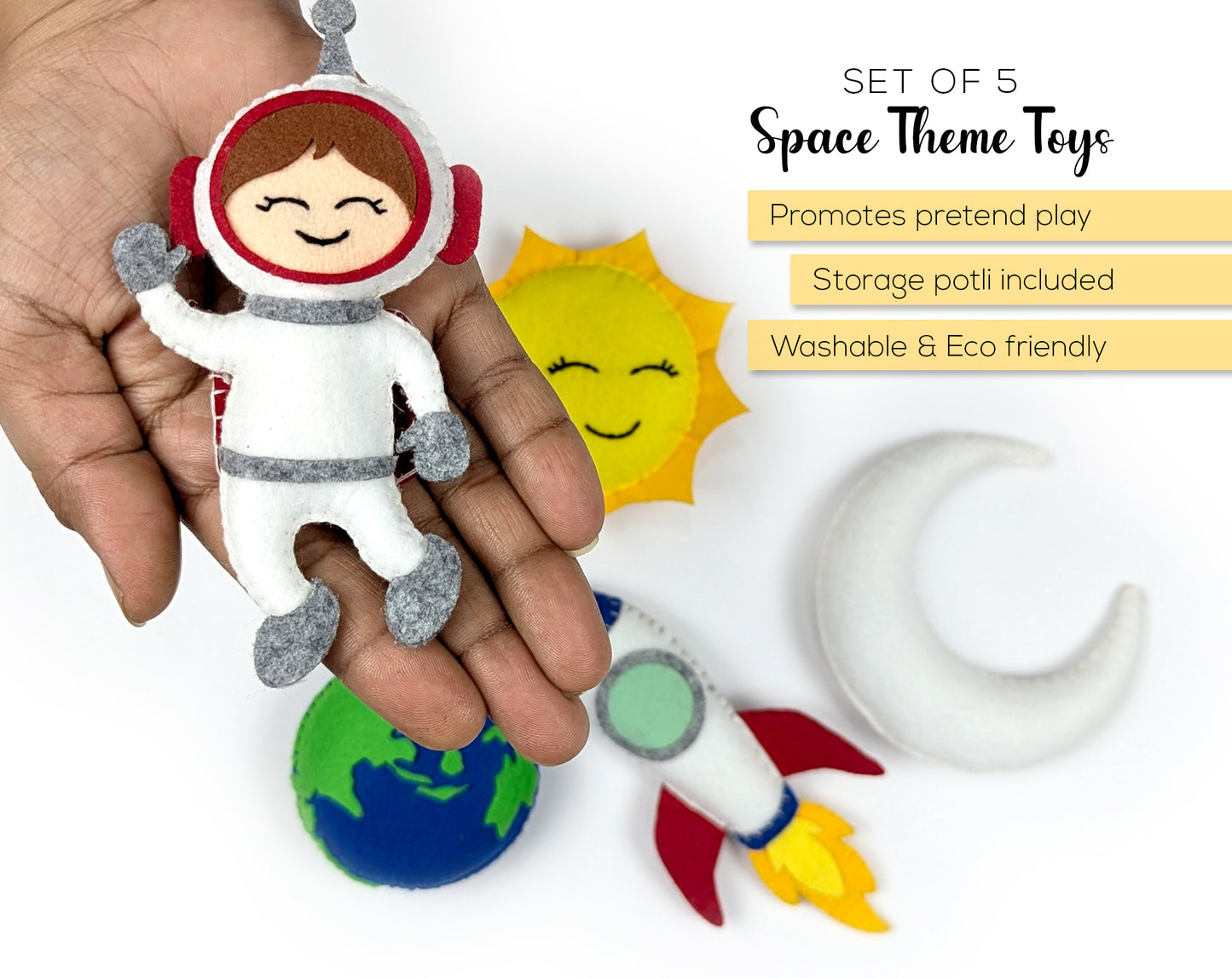 Astronaut Play Toy | Set of 5