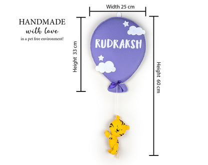 Ballon with Animal Name Hanging (Max 10 letters)