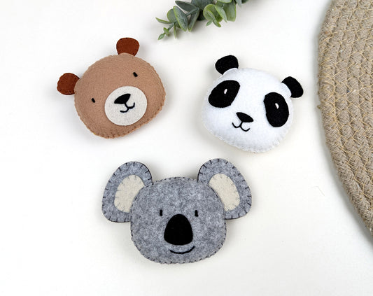 Mountain Bear, Panda & Koala Set of 3