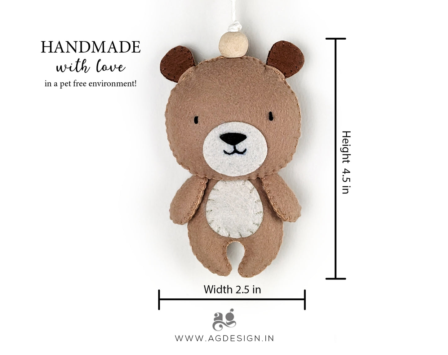 Cute Bear Hanging Toy Charm