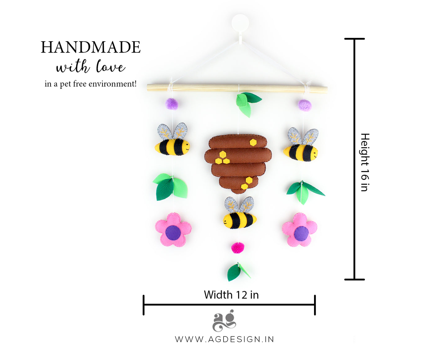 Honey Bee Wall Hanging
