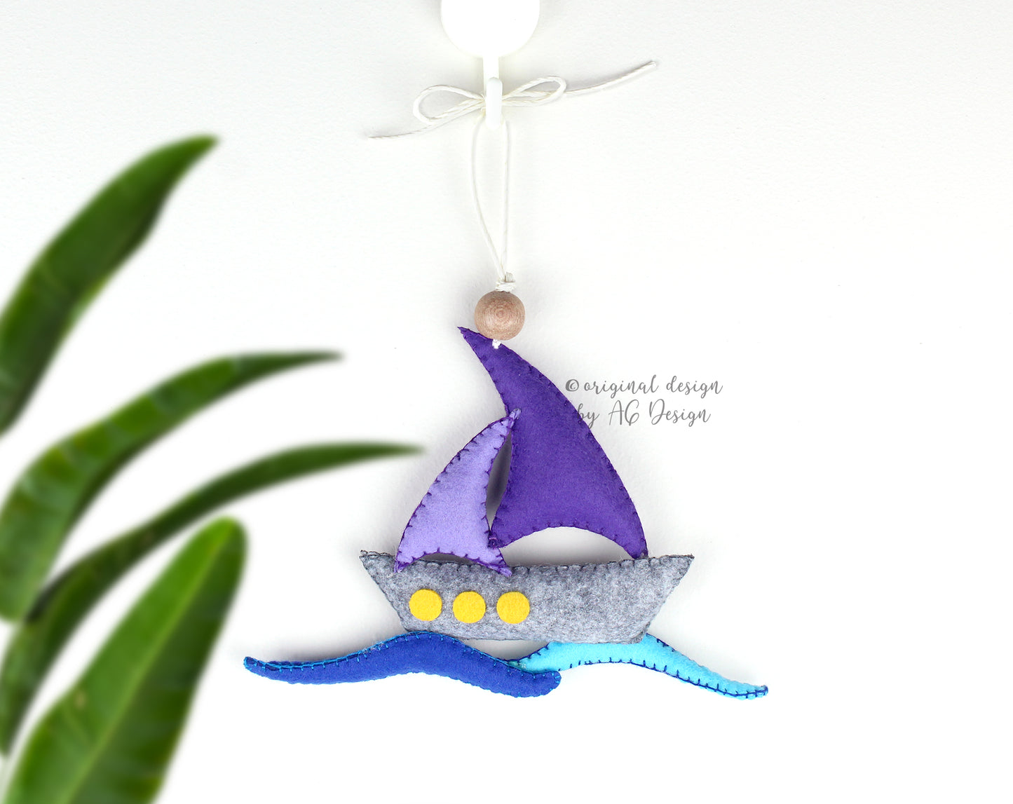 Boat Hanging Toy Ornament