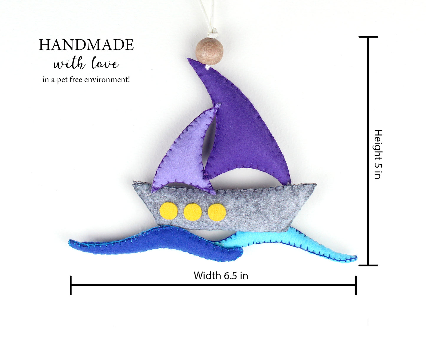 Boat Hanging Toy Ornament