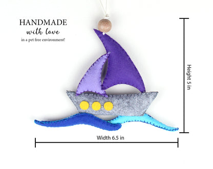Boat Hanging Toy Ornament