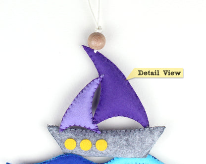 Boat Hanging Toy Ornament