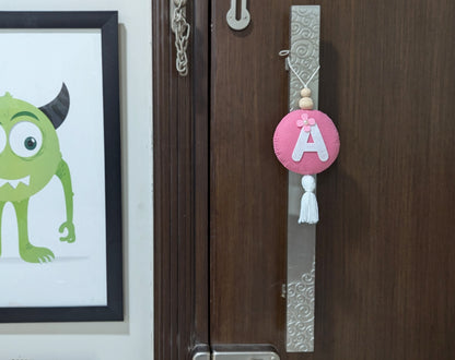 Circular Monogram Ornament with Tassel