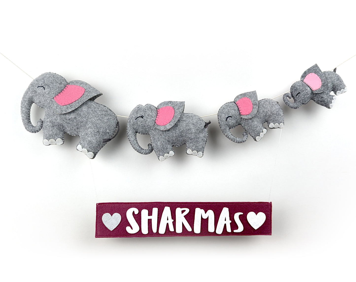 Elephant Family Nameplate