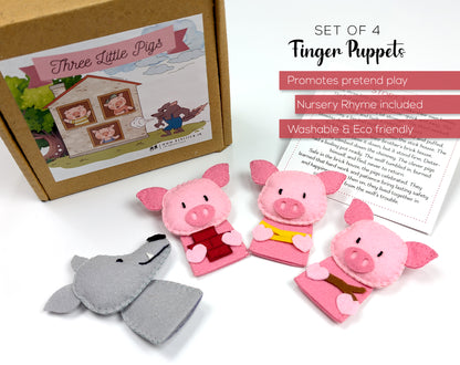 Three Little Pigs | Finger Puppets