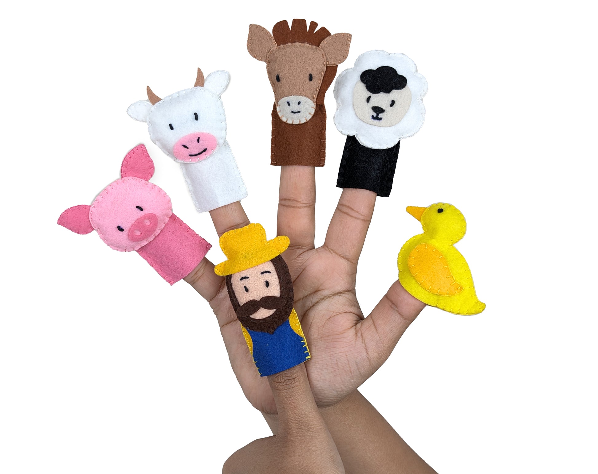 Old MacDonald Finger puppet toy set for kids
