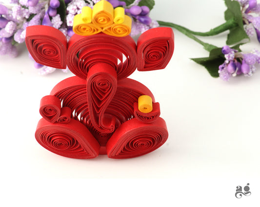 Handcrafted Lord Ganesh Statue | Maroon