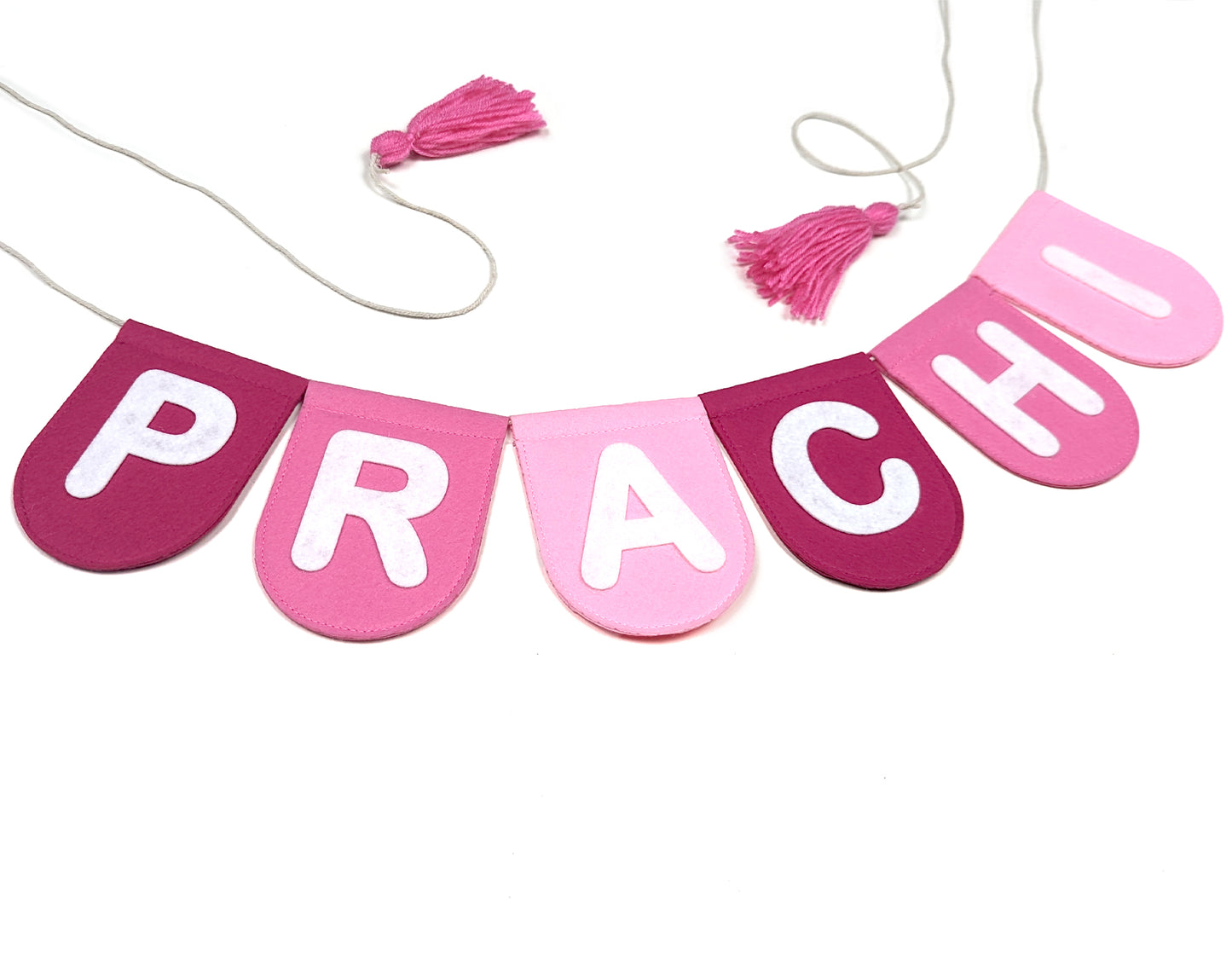 Personalized Pink Name Bunting