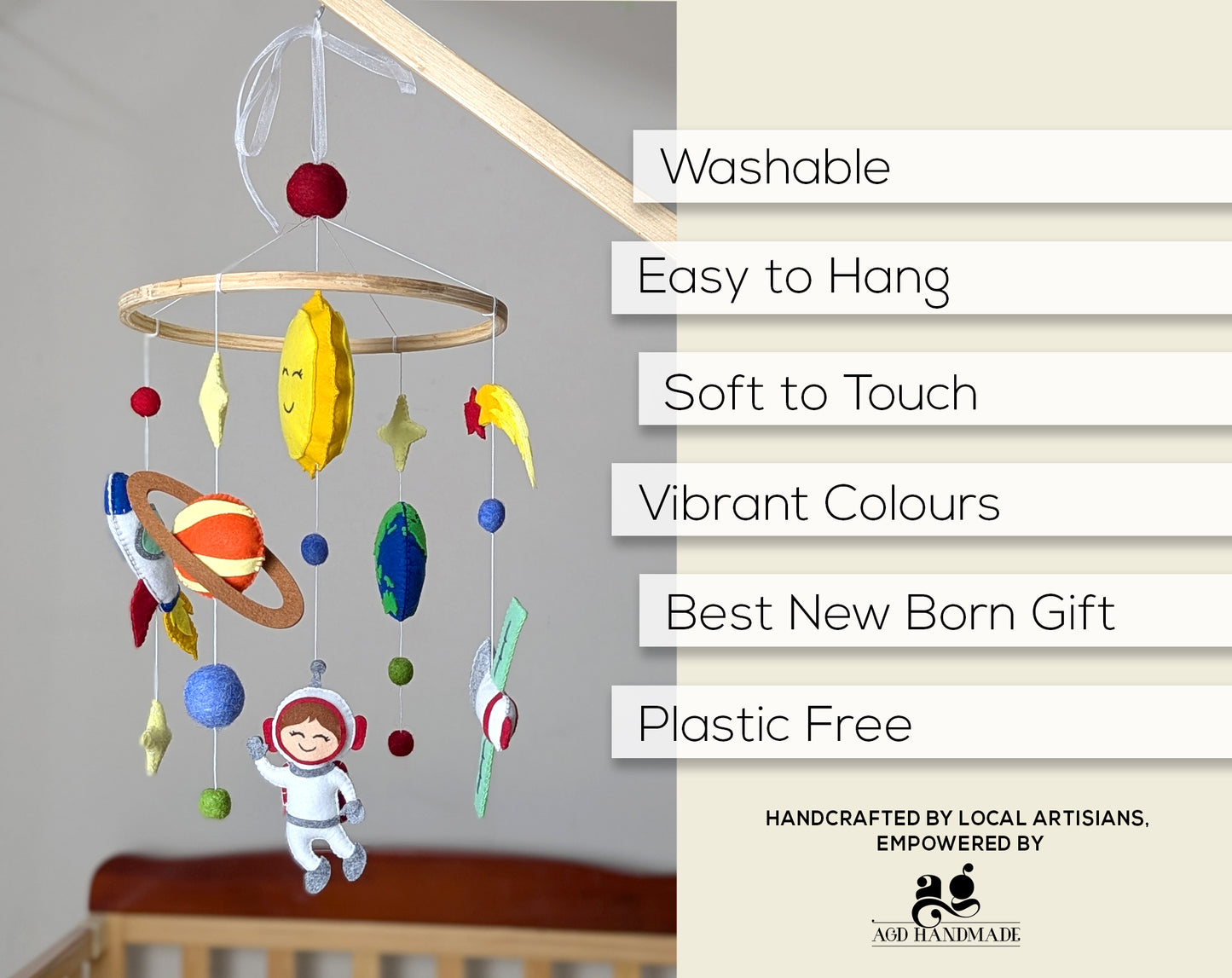 Astronaut Space Cot Mobile