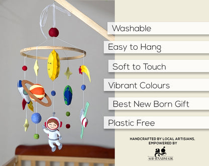 Astronaut Space Cot Mobile