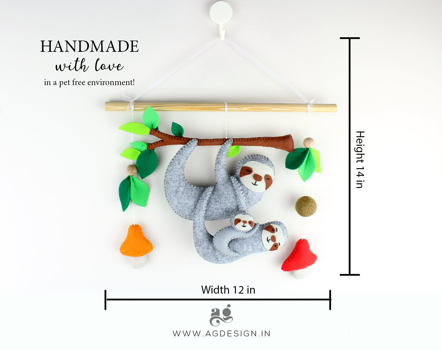 Sloth Wall Hanging