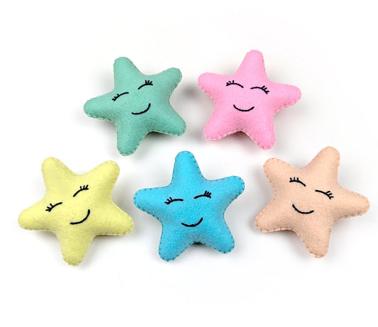 Pastel Star Broochs | Set of 5