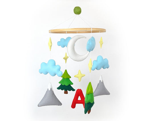 Starry Night Monogram Mobile