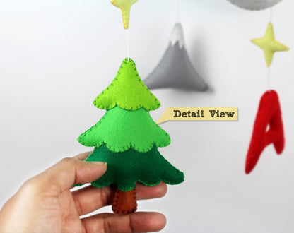 Starry Night Monogram Mobile