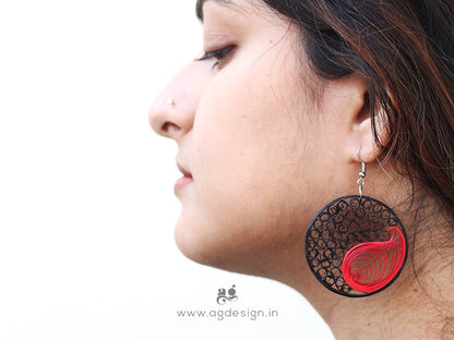 Yin Yang earrings | Paper Jewellery